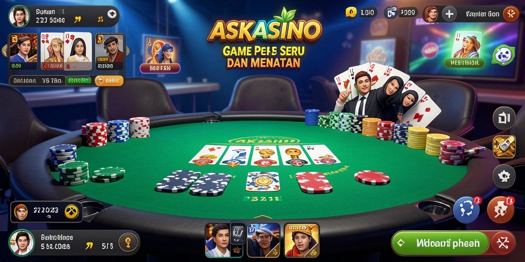 Tampilan gameplay seru di ASKASINO dengan fitur menarik.
