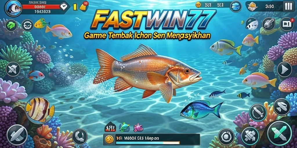 Menampilkan aksi seru menembak ikan di FASTWIN77.