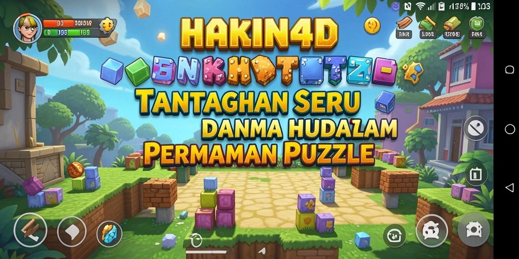 Screenshot HAKIN4D menunjukkan gameplay Puzzle yang penuh tantangan.