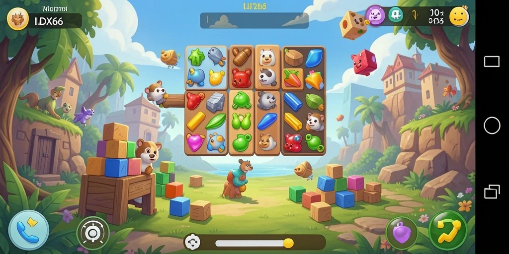Tampilan gameplay seru dan menantang di IDX66.