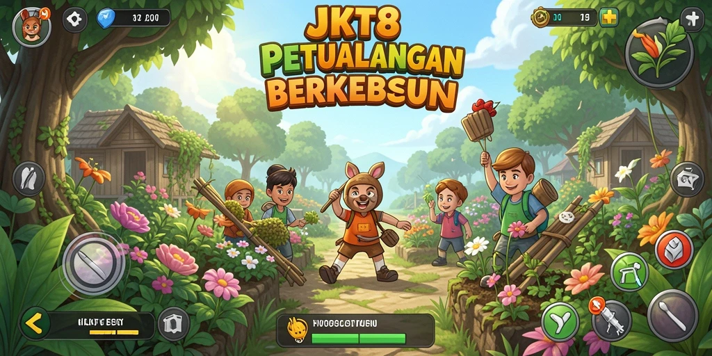 Tampilan gameplay JKT8 yang menarik dan interaktif.